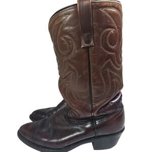 Mason Western Work Boot Size Mens 8.5 D Boots Vibram Soles Leather Brown